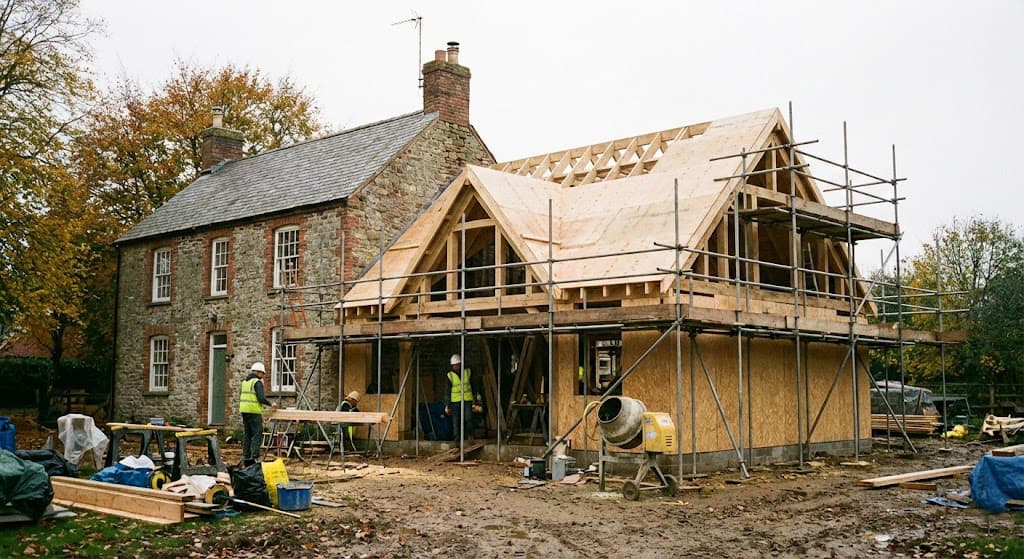 Extension et surélévation de toiture